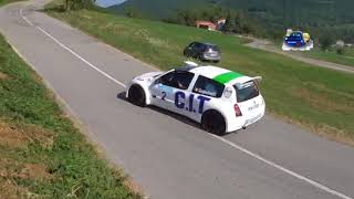 PASSAGGI ESTERNI GUGLIELMETTI CLIO S1600 RALLY SALSOMAGGIORE 2018 [upl. by Gardy530]