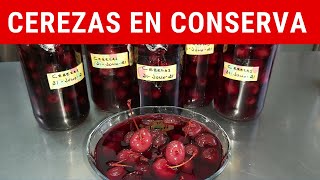 Cerezas en conserva casera RecetasdeLuzMa [upl. by Dianemarie]