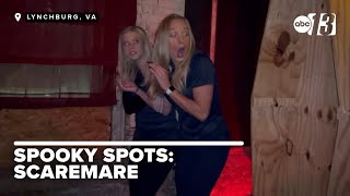 Spooky Spots News anchors take on Scaremare [upl. by Daisie443]