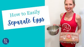 How to Separate Egg Whites from Egg Yolks Easy Enough for Kids to Do [upl. by Wilkie]