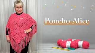 Poncho em Tricô Alice [upl. by Parrisch]