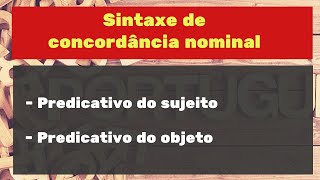 Concordância nominal  Predicativos [upl. by Tut523]