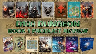 PRODUCT REVIEW BOOK 1 D100 DUNGEON MK GAMES D100 DUNGEON D100 SPACE [upl. by Neumark]