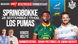 SPRINGBOKKE VS PUMAS  EERSTE HELFTE  RADIORUGBY [upl. by Larianna150]