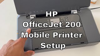 HP OfficeJet 200 Mobile Printer Set Up and Review [upl. by Giglio582]