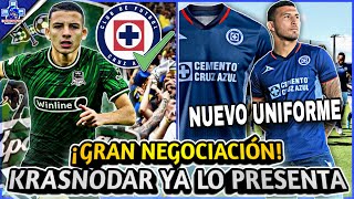 ¡KRASNODAR LO PRESENTA ES OFICIAL LA TRANSFERENCIA  CRUZ AZUL PRESENTA HERMOSO TERCER UNIFORME [upl. by Varion]