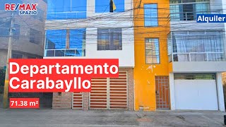 DEPARTAMENTO en ALQUILER por S750 en CARABAYLLO  RemaxSpazio  ID 1113288 [upl. by Basia]