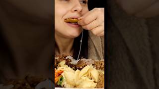 Nothing can come between me and my Haitian food ASMR Mukbang eatingsounds [upl. by Eirek]