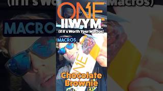 Protein Bar Review one1brands Chocolate Brownie proteinbar foodreview macros [upl. by Neirda]