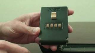 NuSet 2050 LockBox Lock Unlock and Reset Lid Combination Instructions [upl. by Raven]