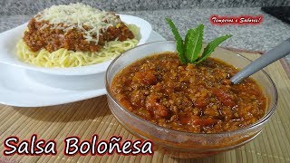 SALSA BOLOÑESA increiblemente fácil y deliciosa [upl. by Radborne]