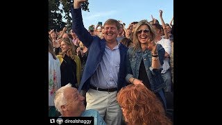 Koning WillemAlexander en koningin Máxima naar concert Sting op Paleis Soestdijk [upl. by Arimihc31]