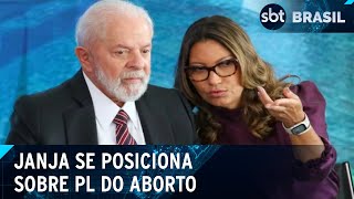 PL do aborto quotataca dignidade de mulheres e meninasquot diz Janja  SBT Brasil 140624 [upl. by Frankie998]