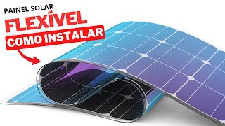 Como Instalar Painel Solar Flexivel Corretamente Passo a Passo [upl. by Llerud]