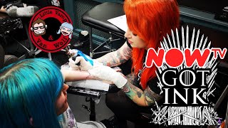 Now TVs Game Of Thrones POPUp Tattoo studio London [upl. by Chobot]