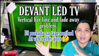 How to repair a devant led tv vertical bar and fade away problem [upl. by Adev]