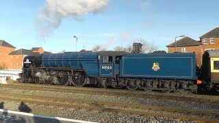 60163 Tornado at Oxford station 20121208 [upl. by Ralleigh]