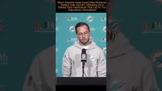 Miami Dolphins Head Coach Mike McDaniel CALLS OUT NFL Referees After Loss To Philadelphia Eagles [upl. by Roxine]