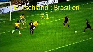 Alle Tore  Deutschland VS Brasilien  71  Halbfinale WM 2014 [upl. by Enyrat]