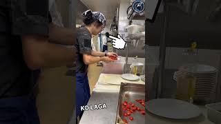 This newcomer showed the Head Chef Fastest way to slice tomatoes 😱🫡 respect shorts ytshorts [upl. by Esmerolda]