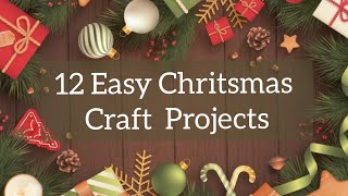 12 Budget friendly Christmas craft ideas  Kids school project Craft ideas [upl. by Goldin]