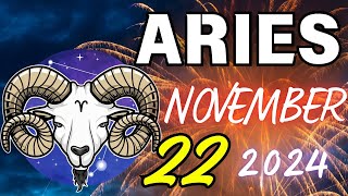 ARIES END IS COMING🙏 GOD SAYS ENOUGH ❗ Horoscope for today NOVEMBER 22 2024 🔮 horoscope [upl. by Nnayrrehs]