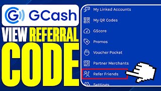 How To View Referral Code in GCash 2024 [upl. by Warthman]