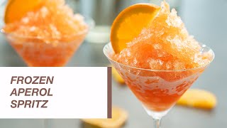 Frozen Aperol Spritz  Aperol Spritz Granita  Food Channel L Recipes [upl. by Yeltihw]