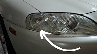 How to Fix Fogged Headlights with Common Garage Tools  Restoring a Lexus SC300  sc300 [upl. by Fattal]