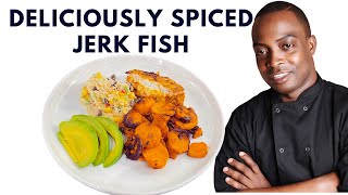 quotDeliciously Spiced Jerk Fish with Rum Raisin Sweet Potato Coleslawquot [upl. by Murry]