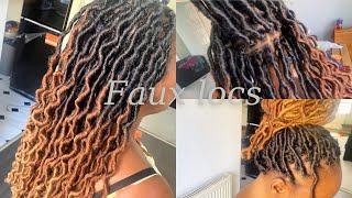 How to install Faux locks crochet without cornrows no wrapping no rubber band DIY [upl. by Audun936]