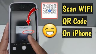 How To Scan WiFi QR Code On iPhone [upl. by Avin]