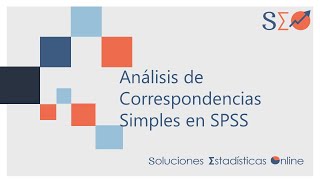 9  Análisis de Correspondencias Simples en SPSS [upl. by Donnie]