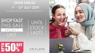 Oriflame Sales Flyer July 2019 Part1 [upl. by Llirpa]