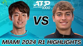 Yoshihito Nishioka 西岡良仁 vs Flavio Cobolli  Highlights [upl. by Ariaic]