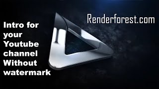 How to make renderforest intro without watermark [upl. by Elish290]