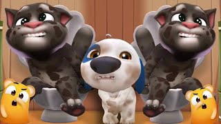 Toilet Poop💩My talking tom 2 vs my talking hank Gameplay [upl. by Tarrant]