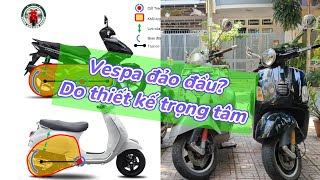 Thiết kế treo máy Vespa  Và bệnh đảo đầu quơ đầu xe Vespa vespa piaggio hondaairblade [upl. by Brion]