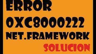 Error Net Framework Hresult 0xc8000222 en windows 1087 I SOLUCIÓN 2024 [upl. by Pamela]