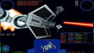 Xwing vs TIE Fighter  Protect Escaping Rebel Frigate  Z95 [upl. by Adnilasor]