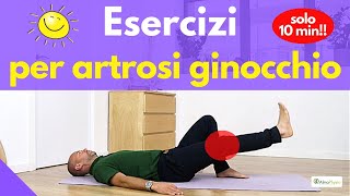 💪 Esercizi con Gianluca per curare lartrosi al ginocchio routine 10 minuti [upl. by Metah629]