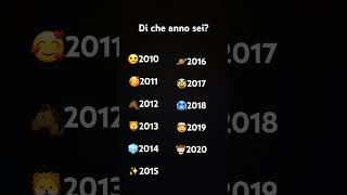 Di che anno sei [upl. by Konrad]