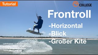 Kitecollege I Tutorial Kitesurfen I Frontroll mit Grab lernen I Flysurfer Sonic [upl. by Jerol742]