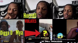 Horrid1 cgm Pressures Mya Mills New BF For Exposing Digga D quotShe Said Diggas A Nerdquot 😱 [upl. by Ecyt]