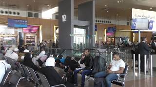 At Jeddah Saudi Arabia King Abdulaziz Airport awaiting our flight to Khartoum [upl. by Colene]