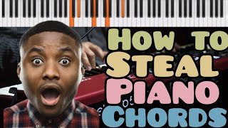 I stole piano chords from piano musicians and YouTube piano teachers 🥴 [upl. by Perla]