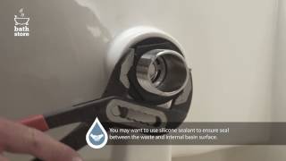 bathstore How to install a basin and basin waste [upl. by Neicul]