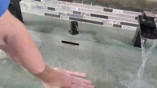 Concrete Sink Drain Overflow Fabrication [upl. by Oirom415]