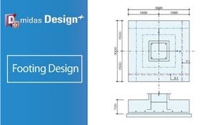 midas Design Plus Footing Design [upl. by Buderus]