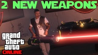 2 New weapons  Widowmaker and Unholy Hellbringer  Showcase in GTA 5 Online [upl. by Ajroj]